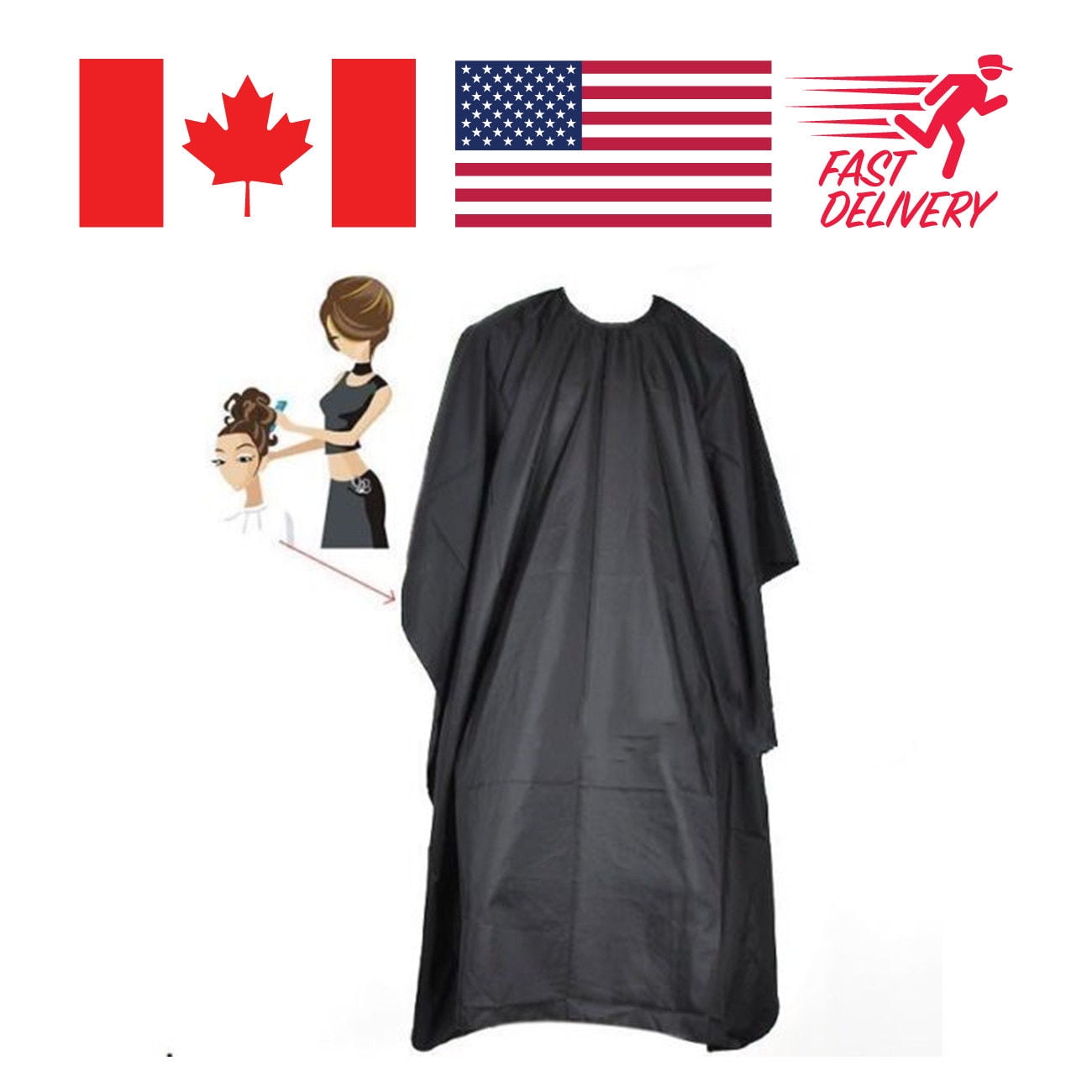 Salon Hair Cutting Nylon Cape Barber Hairdressing Professional