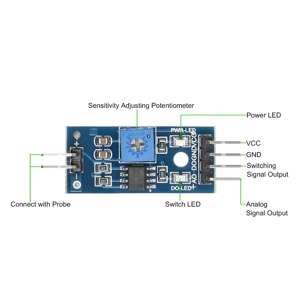 Generic 5Pcs Soil Hygrometer Humidity Detection Module Moisture Sensor For Arduino