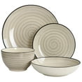thumbnail image 4 of Elama Gia 24 Piece Stoneware Dinnerware Set in Cream, 4 of 7