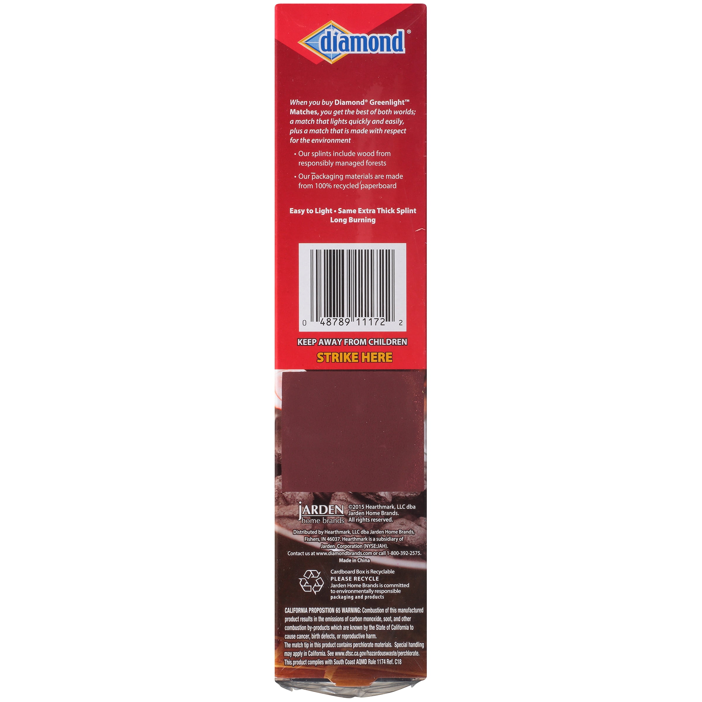 *Choose Order Size* Diamond Strike-A-Fire Starter Match Lot 48 per box