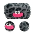 thumbnail image 4 of Unique Bargains 1 Pc Leopard Printing Drawstring Makeup Bag for Vacation Business Travel Plush Grey, 4 of 6