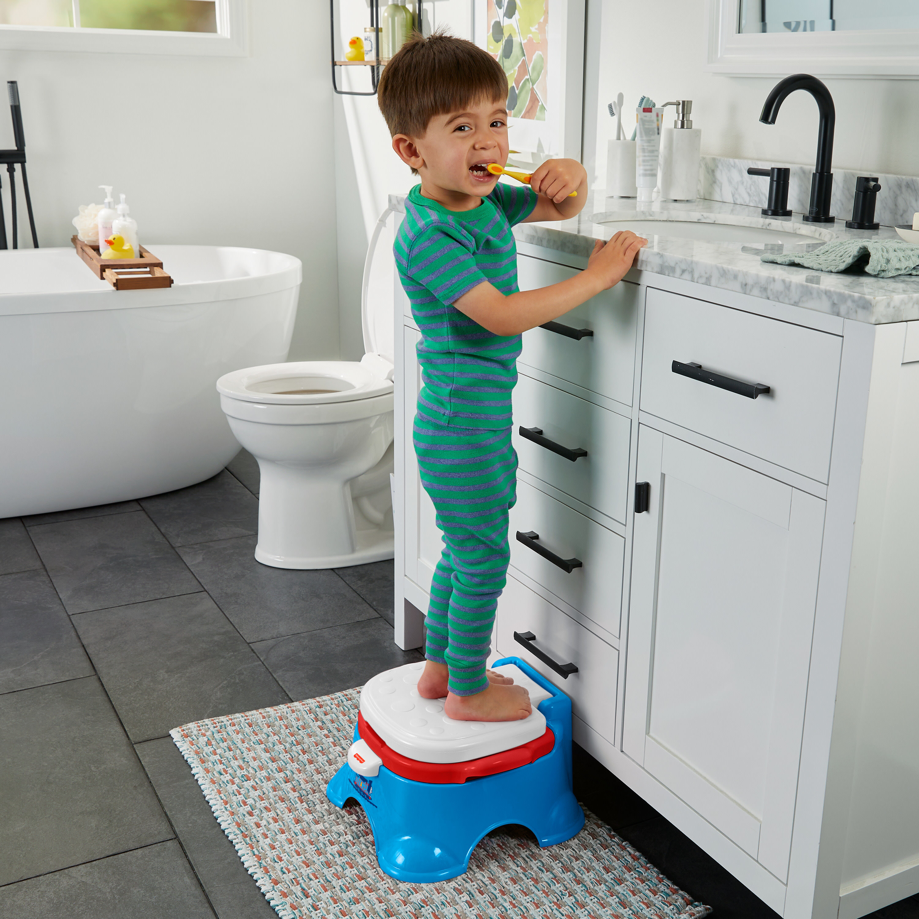 Fisher-Price Thomas & Friends 3-in-1 Toddler Potty Training Toilet and Step Stool with Music
