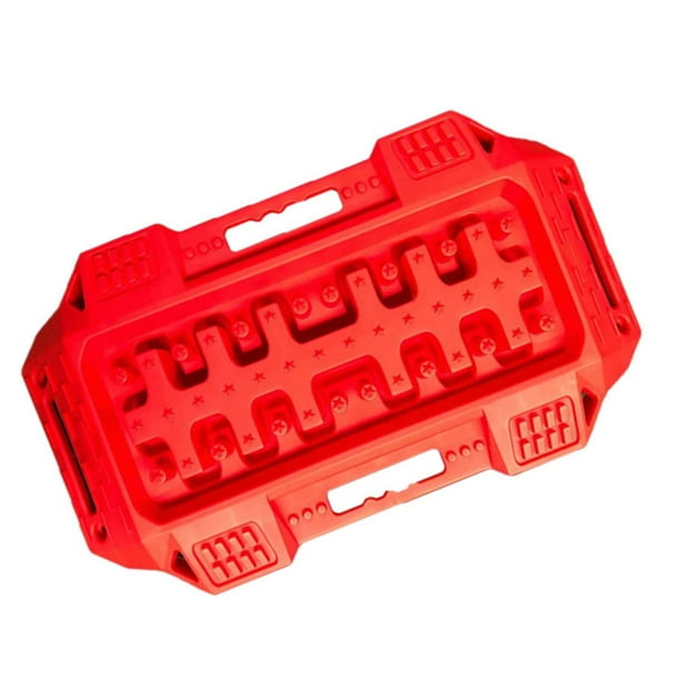 Tabla de tracción todoterreno genérica, herramienta portátil resistente al desgaste para neumáticos. Rojo