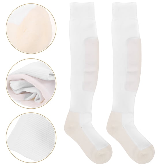 Phenofice Thick Socks Men Cotton White Fencing Socks Knee High 1 Pair