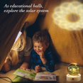 thumbnail image 4 of 3D Solar System Crystal Ball with Wood Base, Engraved Universe Planet Sphere, Kid Education Decorative Glass Ball, Decor Creative Gift (3.15inch), 4 of 7