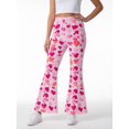 thumbnail image 2 of Girls Flare Pants, AI Digital Print Bell Bottoms,All-Season Sizes 3-13Y, 2 of 6