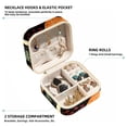 thumbnail image 2 of Mushroom Travel Portable Jewelry Stand and Organizer Box - Square Storage Box for Rings, Earrings, Necklaces, Bracelets, and More - Suitable for Girls and Women - Jewelry Boxes for Travel, 2 of 6