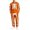 Orange, variant on Men's 2 Pieces Tracksuit Set Novelty Skeleton Print Sweatshirts Matching Jogger Pants Outfits (Purple M)