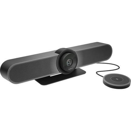 Logitech MeetUp and Expansion Mic HD Video and Audio Conferencing System for Small Meeting Rooms - Black