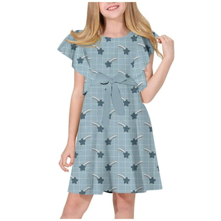 

pop seller Summer Trend Casual Digital Printed Children s Sleeveless Vest Dress