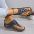 thumbnail image 6 of Mostsola Sandals for Women 2025 Orthopedic Wedge Flip Flops Dressy Summer Walking Shoes Slides, 6 of 9