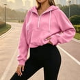 thumbnail image 7 of cocolona Womens Cropped Workout Hoodies Casual Long Sleeve Pullover Hooded Fall Sweatshirts Tops, 7 of 7