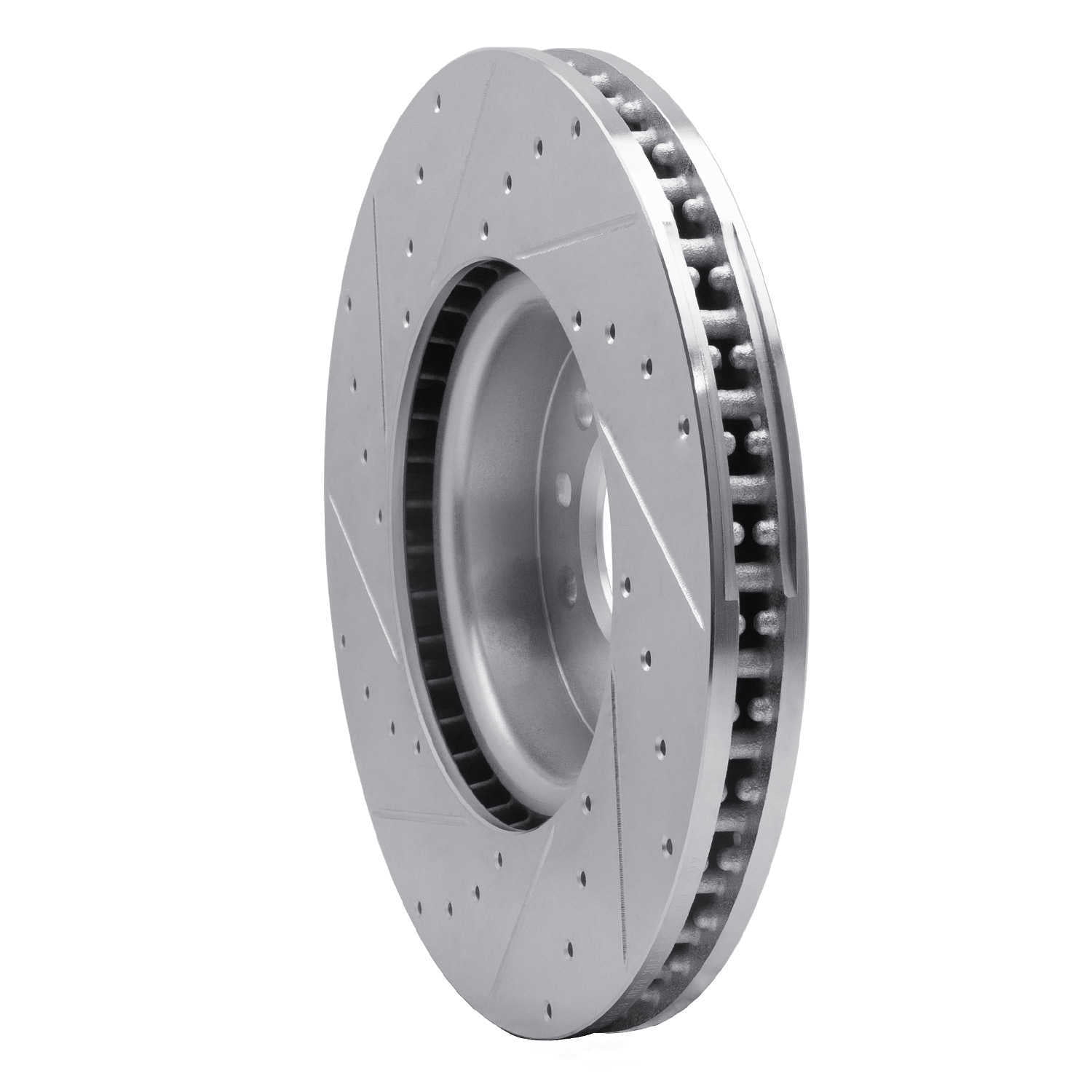 Dynamic Friction Company 631-11030R DFC Brake Rotor - Drilled And Slotted - Silver