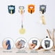 thumbnail image 4 of (naranja) 4 ganchos de búho, ganchos adhesivos para niños, perchero de pared sin taladrar, ganchos de pared para armario de niños para baño, cocina, puerta, decoración, 4 of 5
