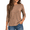 Brown, variant on PBFRDSJ Women's Crew Neck Stripe Blouse, Long Sleeve Textured Casual Top, Relaxed Fit Daily Wear Shirt, Sizes S-5XL