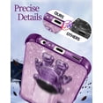 thumbnail image 5 of for Samsung Galaxy A25 5G Phone Case Women Girls Cute Astronaut Glitter Sparkly Girly Cover with 6D Astronaut Hidden Stand Kickstand Design Sparkle Bling Cases for Samsung A25 5G 6.5'' Purple, 5 of 11