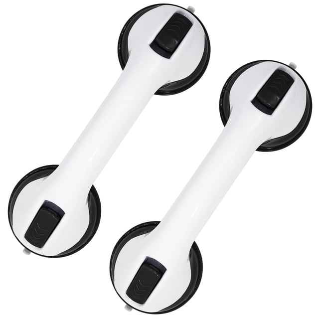 Grab Bars Zhazieon, paquete de 2 unidades para bañeras y duchas, 30 cm, color negro