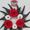 thumbnail image 4 of SIfdSeng Get it Fast Black Wreath for Halloween Gothic Hanging Door Wall Floral Arrangement, 4 of 4