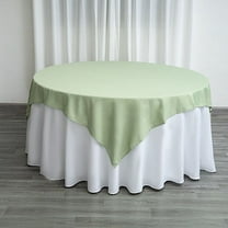 BalsaCircle 6 Pieces 70" x 70" Sage Green Square Polyester Tablecloths Table Cover Linens
