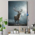 thumbnail image 4 of Stag Butterfly Canvas Print，Nature Wall Art for Living Room Bedroom Office Home Decor, 4 of 8