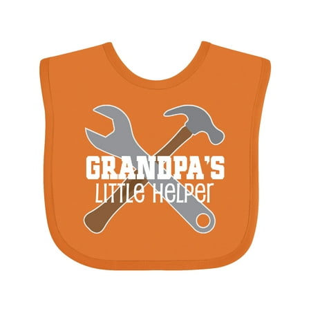 

Inktastic Grandpa s Little Helper Gift Baby Boy Bib