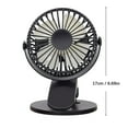 Vuygyu Fan Clip On Stroller Portable Fan 360° Adjustable Clip Fan Mini