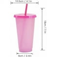 thumbnail image 4 of Reusable Cups with Lids and Straws, 24 oz 8 Pack Tumblers Mugs Glasses for Adults to Drink Cold Water Iced Coffee Smoothie Juice, Portable Cups with Straws for Travel Parties, 4 of 7
