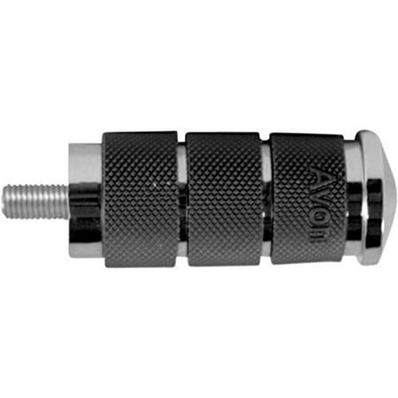 Avon Grips Air Cushion Shifter/Brake Pegs Street Motorcycle Accessories - Chrome/One Size