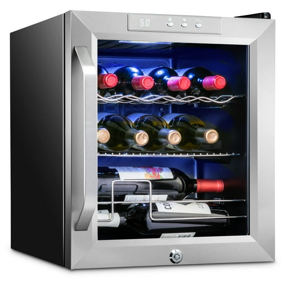 Refrigerador de vino Ivation para 12 botellas con cierre, 41L-18L