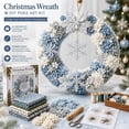 thumbnail image 2 of 3D Fabric Poke Wreath DIY Kit, Christmas Wreath Craft Kit for Adults | Poke Art for Adults, Beginner-Friendly No-Sew Craft, 3D Texture, Relaxing Holiday Project, Handmade Door Decor, 2 of 7