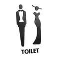 thumbnail image 1 of Letrero para Puerta de Baño perfecl Acrílico Unisex Letreros de Identificación para Baño Señalización para Puerta de Baño, 1 of 8