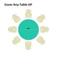 thumbnail image 3 of (4 Packs) Emerald Green Premium Round Heavy-Duty Plastic Table Covers ( Reusable), 3 of 6