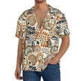 thumbnail image 3 of Xecao offers the Floral Paisley for Men's Casual Short-sleeved Shirt, a button-up collared shirt with a pocket, perfect for beach vacations and yacht travel in the XX-Large size., 3 of 7