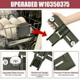 thumbnail image 5 of Dishwasher Top Rack Adjuster Replacement for Whirlpool Kenmore Dishwasher W10350375 W10712395, 5 of 7