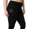 thumbnail image 3 of No nonsense Women's Cotton Legging with Tech Pocket, Black, Small, 3 of 5