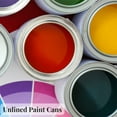 thumbnail image 3 of Cornucopia Brands Metal Paint Cans w/ Lids (1/4 Pint Size, 6-Pack), Tiny Empty Unlined Quarter Pint Paint Pails; 1/2 Cup Capacity, 3 of 10