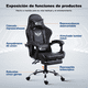 thumbnail image 3 of Silla gaming de Ergonómica VBELL Reclinable,  masaje lumbar con USB, reposapiés retráctil, ajustable, 3 of 6