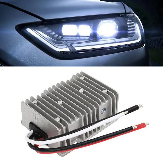 Convertidor De Voltaje, Transformador De Fuente De Alimentación Impermeable IP68 De Alta Eficiencia 8 V-40 V A 13,8 V 25 A 345 W Para Automóviles