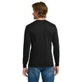 thumbnail image 5 of Gildan Heavy Cotton Men’s Long Sleeve Tee, Comfortable, Crewneck Blank T-Shirt, Black 4-Pack, 3XL, 5 of 6