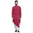 thumbnail image 1 of Atasi Round Collar Kurta Shirt Solid Long Sleeve Kurta For Men Casual Wear, 1 of 1