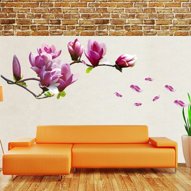 Sticker Mural Décoratif, Autocollant Mural Belle Fleur, Décoration Murale  De La Maison Pour La Décoration De La Chambre à Coucher Pour La Maison 