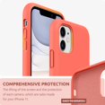 thumbnail image 3 of UTAH-Silicone Case for iPhone 11 Case, Liquid Silicone Protective Phone Case Cover (Full Body, Soft Case with Microfiber Lining) Compatible with iPhone 11 6.1" (Pink Citrus), 3 of 4