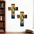 thumbnail image 2 of Vintage Wooden Christ Wall Cross, Sacred Cross Wall Decor, Realistic Hanging for Home Crucifix Catholic Inspirati, 2 of 9