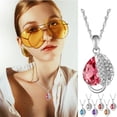 thumbnail image 1 of Collar de Amor Combinado Hoja de Cristal Engastado con Diamantes Ganfancp, 1 of 3