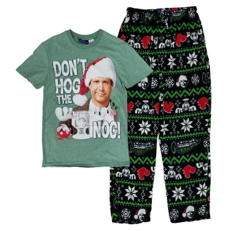 National Lampoons Christmas Vacation Mens Hog Nog T-Shirt & Pants Sleep Set