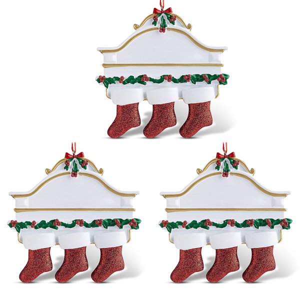 2021 adorno de árbol de Navidad familiar personalizado colgante familiar sobreviviente personalizado Mini colgante de árbol de Navidad colgante Kits de decoración para fiestas Tipo 2 3 STÜCKE Cateissary HA008633-04