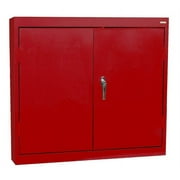 Solid Door Welded Wall Cabinet (Red)