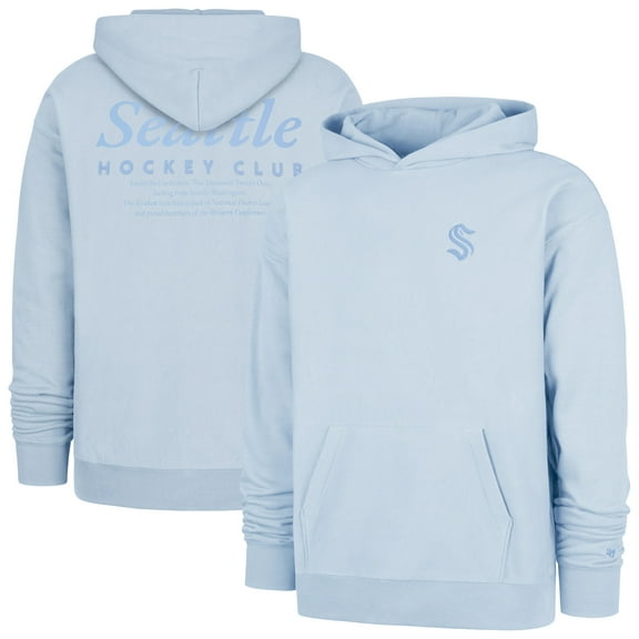 Men's '47  Light Blue Seattle Kraken Foundation Pullover Hoodie
