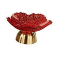 thumbnail image 4 of WeiLaiKeQi Decorative Pedestal Bowl Decor Serving Tray for Birthday Living Room Banquet Red, 4 of 9