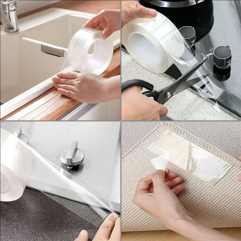 5m Wall Sealing Sticker High-strength Adhesive Stick Firmly 0.5mm Kitchen  Transparent Waterproof Adhesive Tape for Wall